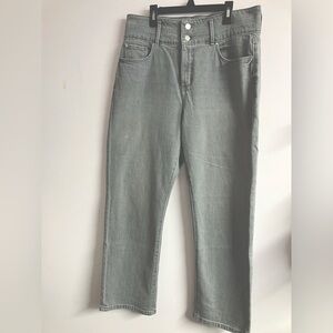 Ann Taylor “The Straight Crop” Women’s Denim Jeans, Size 10, Gray, High Rise,